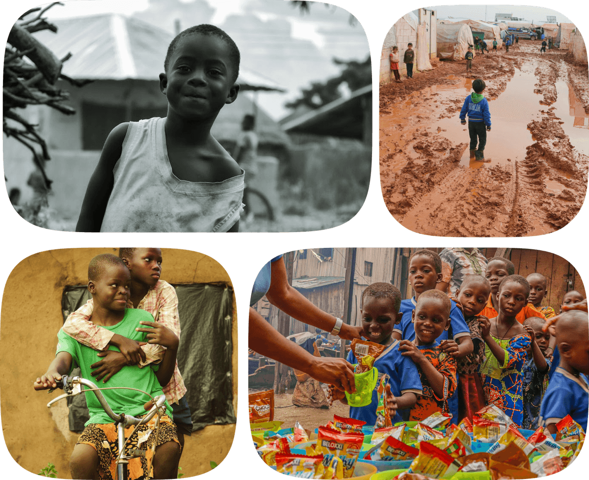 Children in need receiving help and support